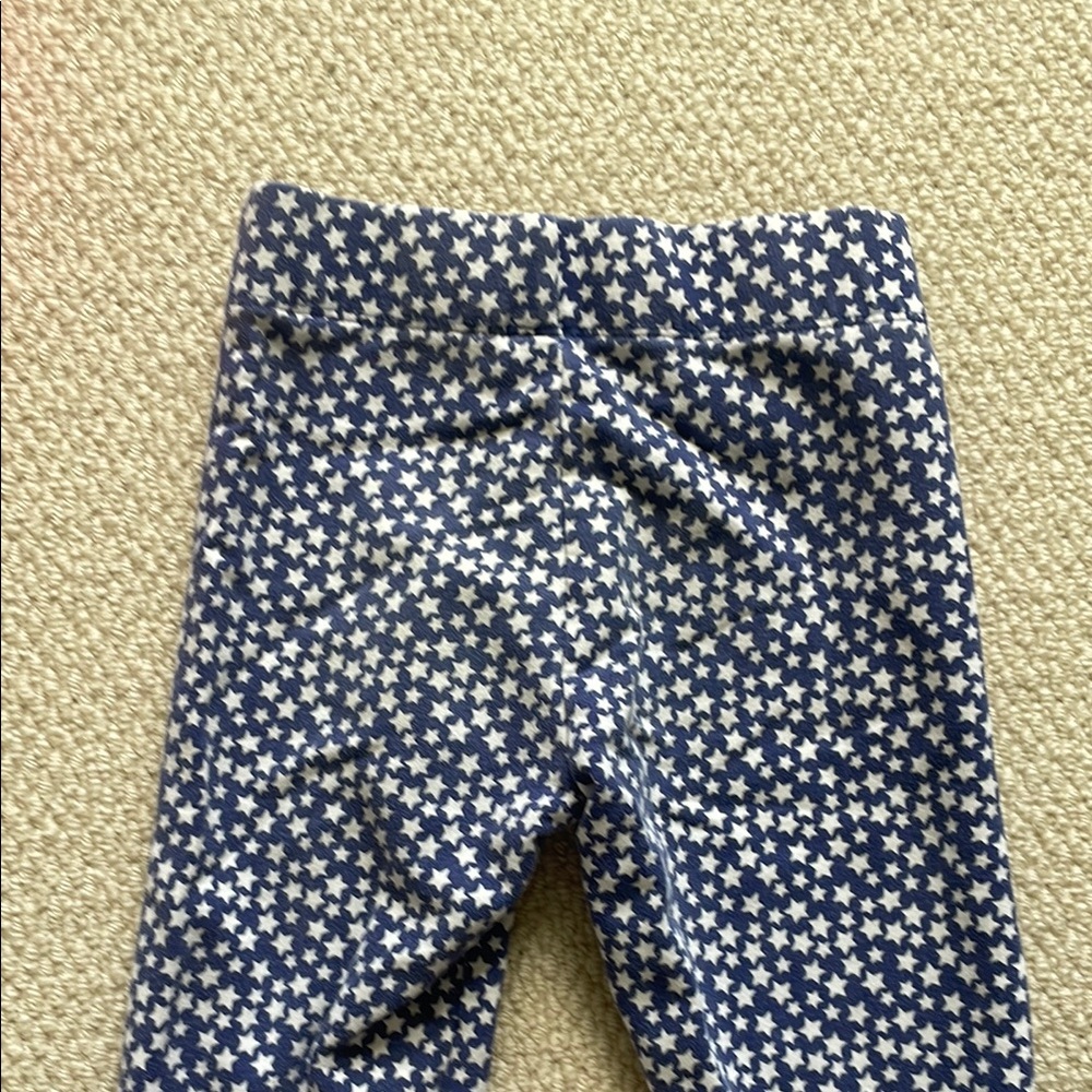 Mini Boden Blue and White Patterned Leggings - Picture 3 of 3
